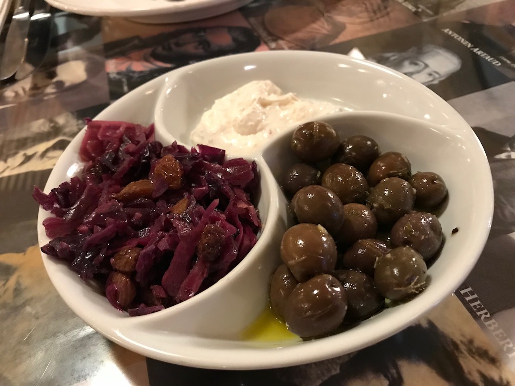 Starters at the Literary Man in Obidos Portugal