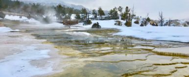 Mammoth Hot Springs Terraces Yellowstone National Park
