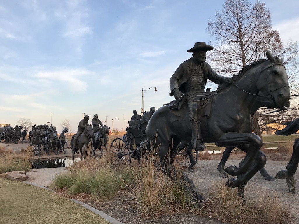 Land Run Monument in Bricktown OKC