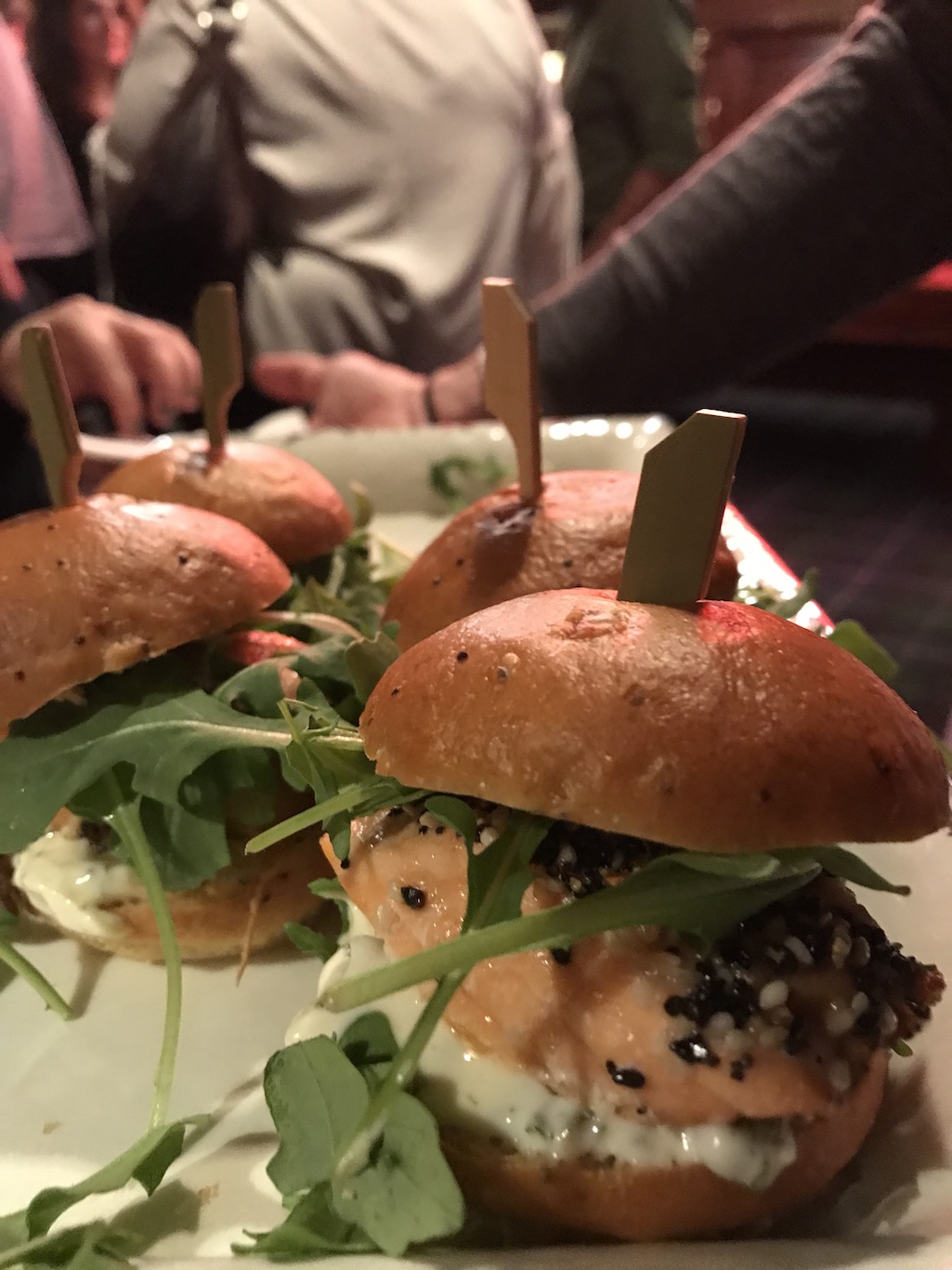 Salmon Sliders at Allen Ramsey Cocktail Lounge Ann Arbor