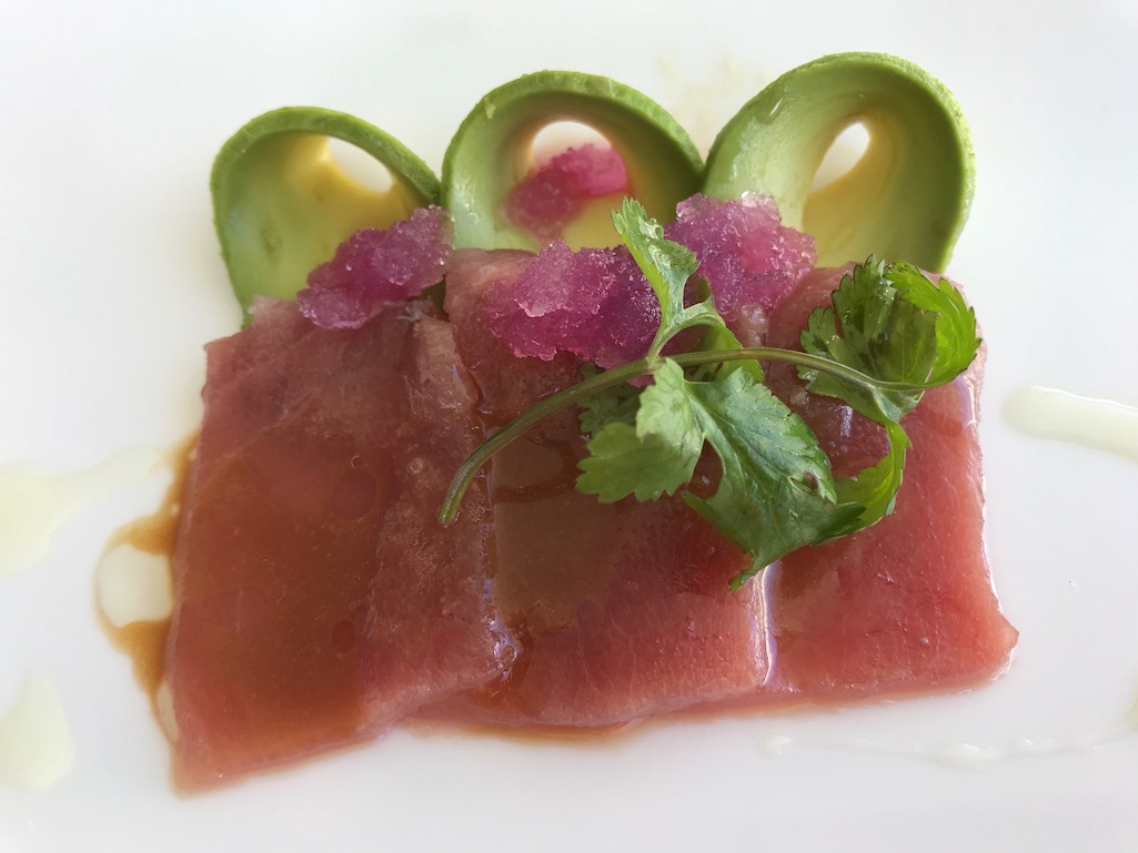 Fresh tuna at Blue Marlin Ibiza ME Hotel Tuna Los Cabos