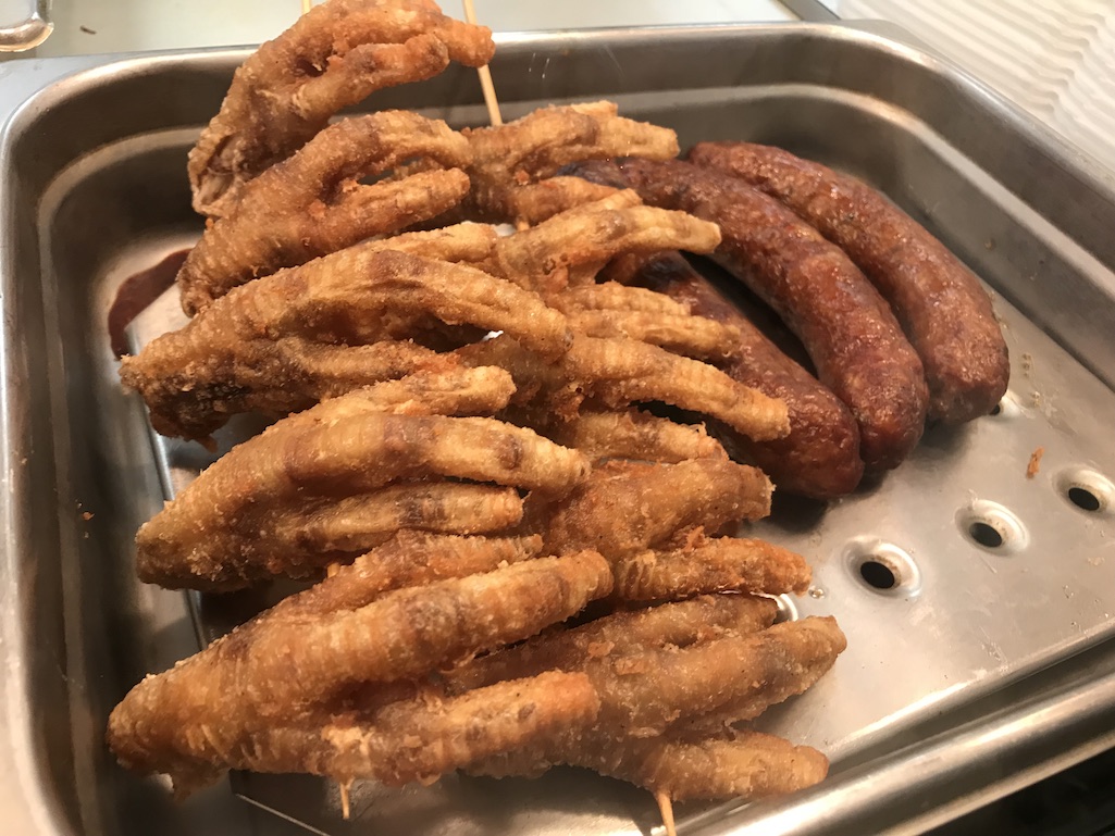 Fried Chicken Feet at the Hmongtown Market Roseville Food