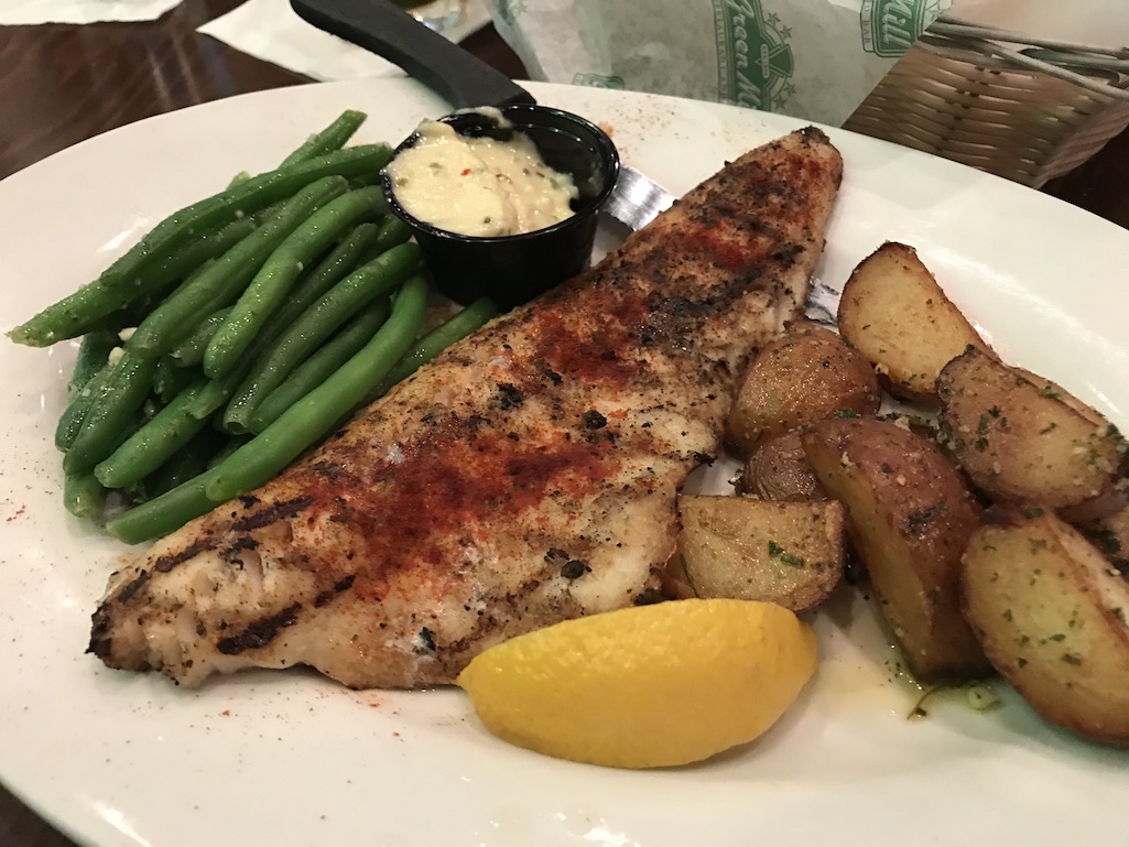 Walleye dinner at the Green Mill Restaurant in Roseville Food