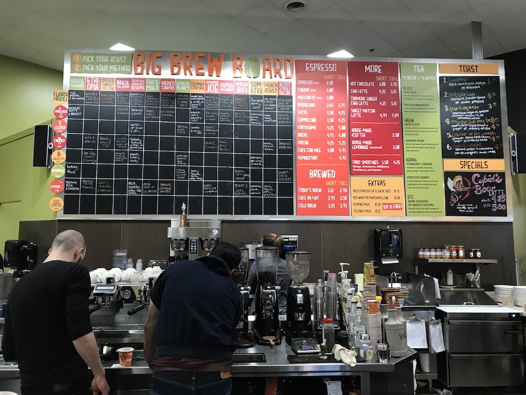 Zingermans Coffee Bar Big Brew Board