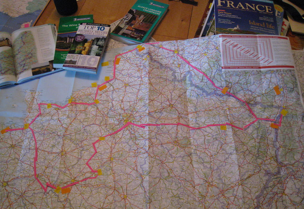 France Road Trip Map