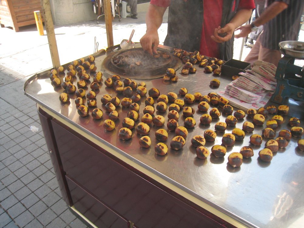 Chestnuts in Istanbul, Turkey Food Travel