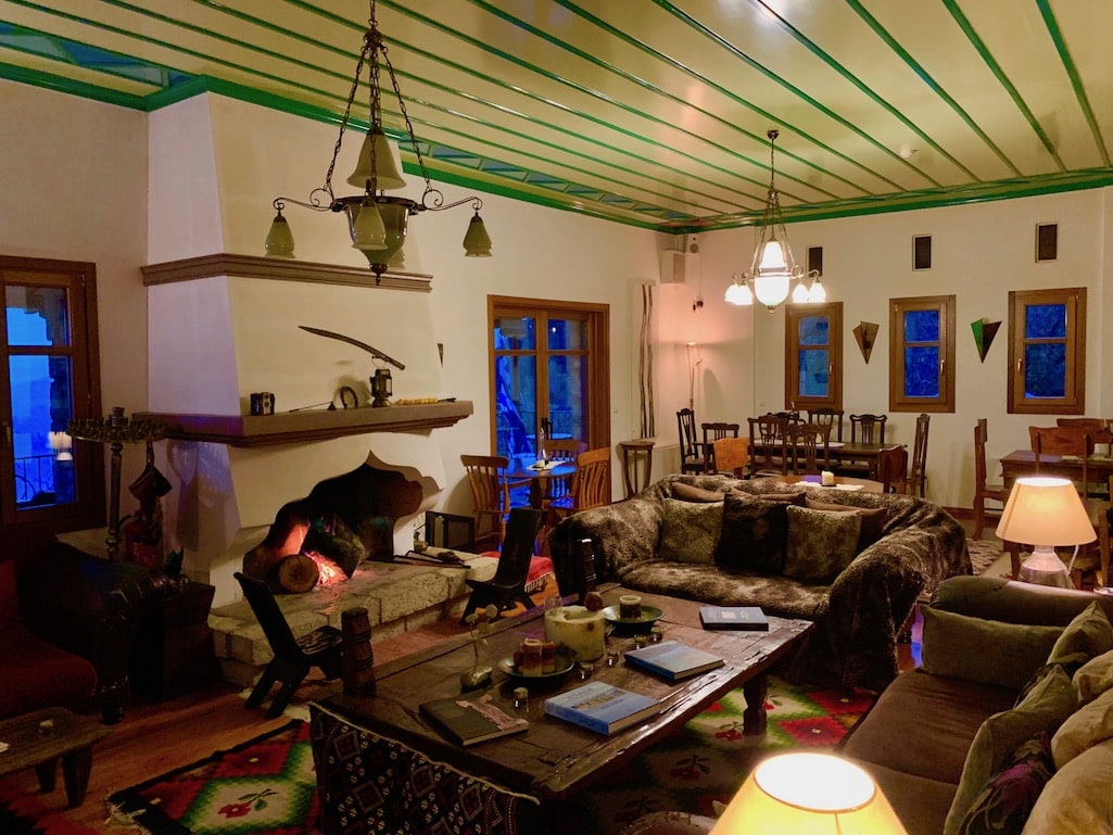 Living Room at the Hotel Papanikola Piana Greece