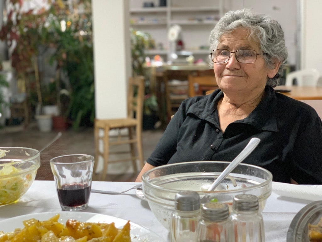 Mrs. Toula in Piana Greece