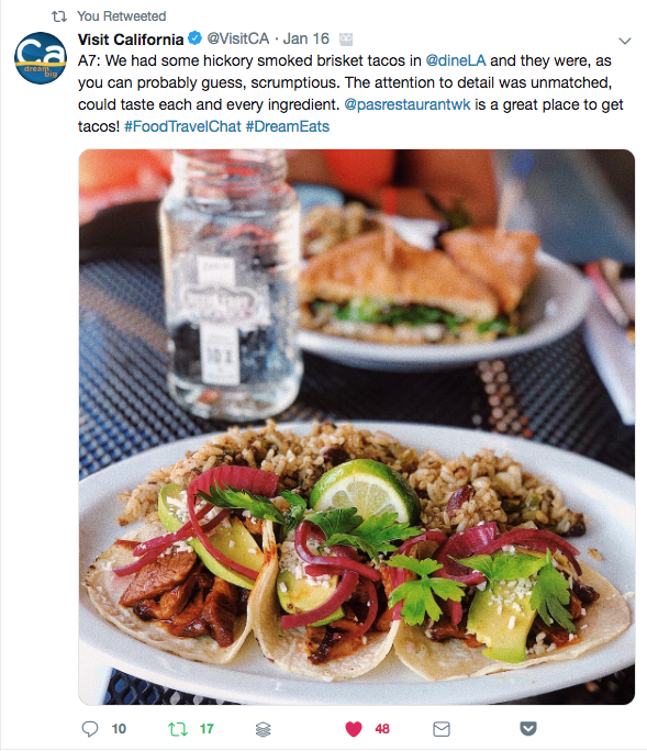 Food Travelist Screen Shot Tweet