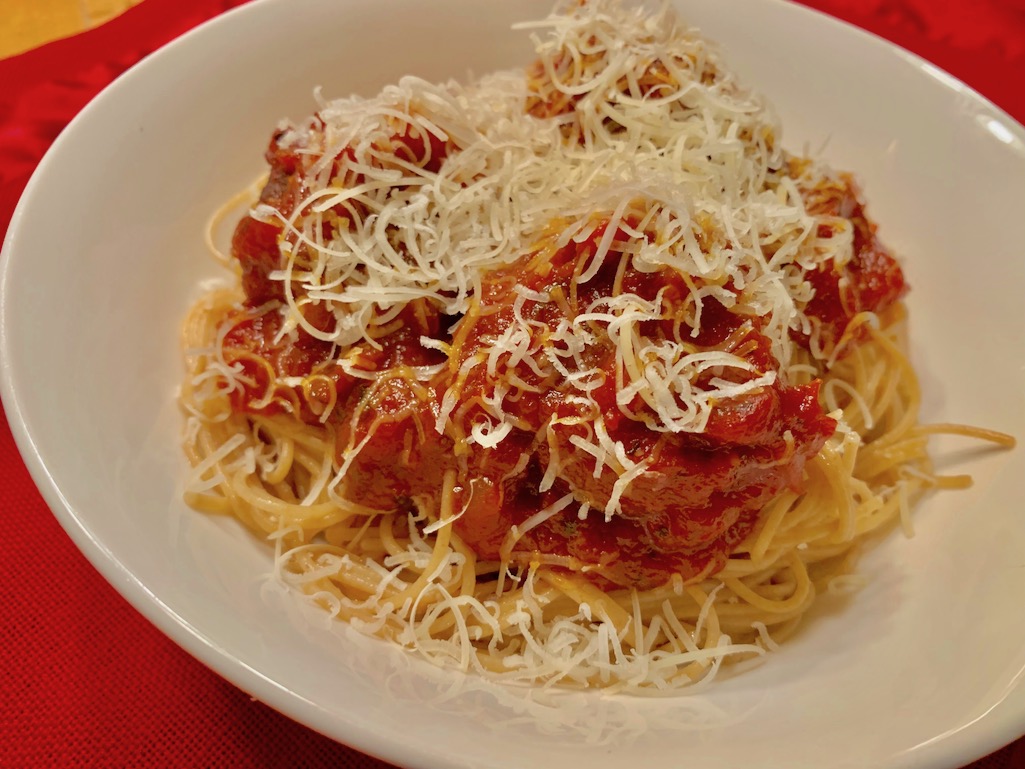 Spaghetti with Asiago Cheese Food Travelist