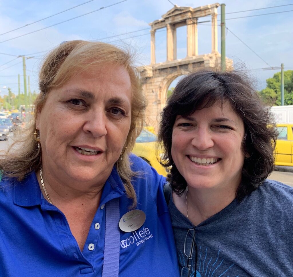 Cousin Lucy and Diana in Athens Greece