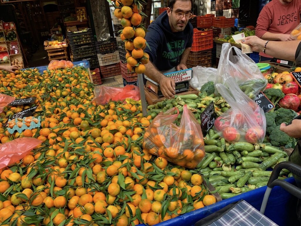 Fruit Market in Athens Greece food in athens greece