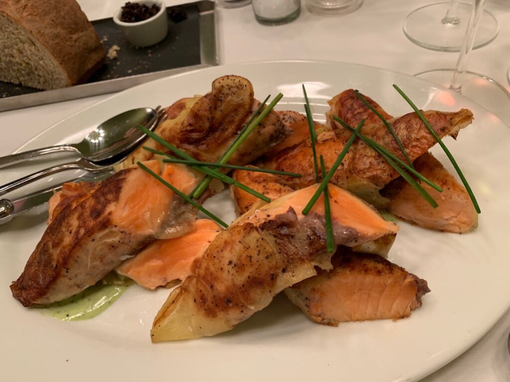 Salmon in potatoe at The Standard Ann Arbor Michigan