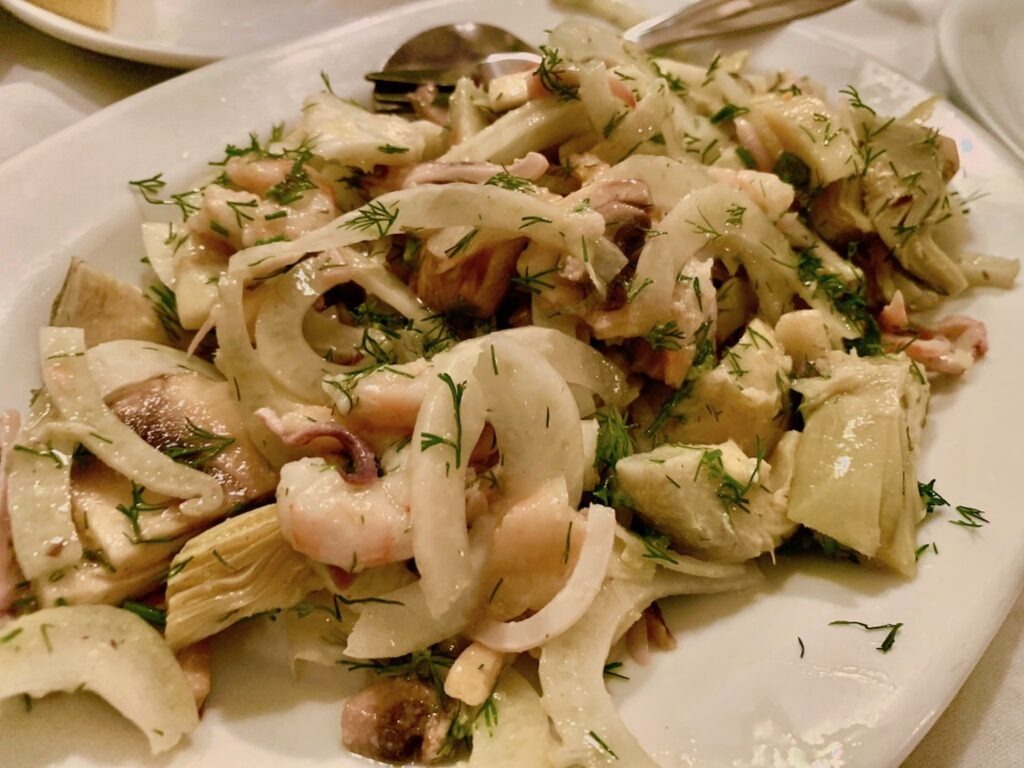 Seafood salad athens greece