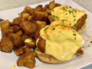 Pearl's Crabcake Benedict Philadelphia Food