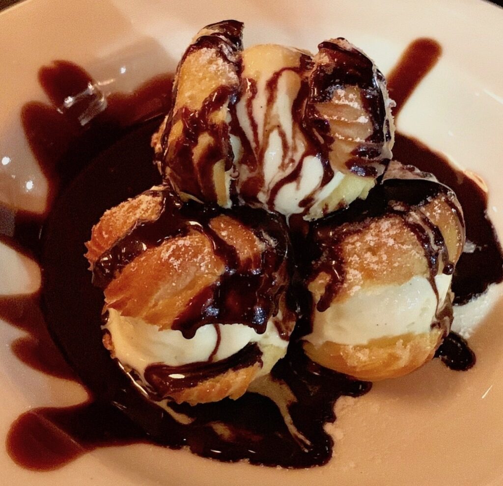 Profiteroles at Parc Philly Food