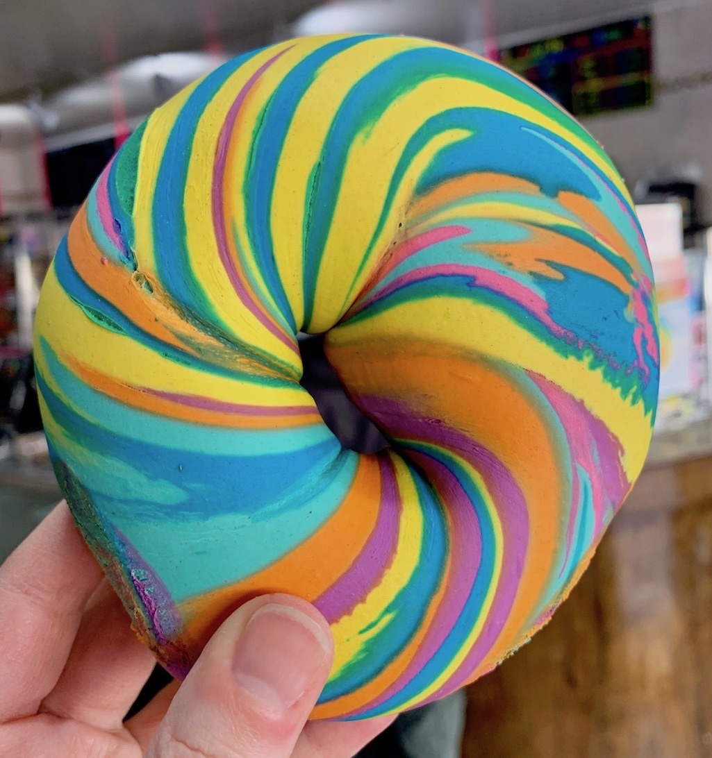 Rainbow Bagel Brooklyn June Pride month