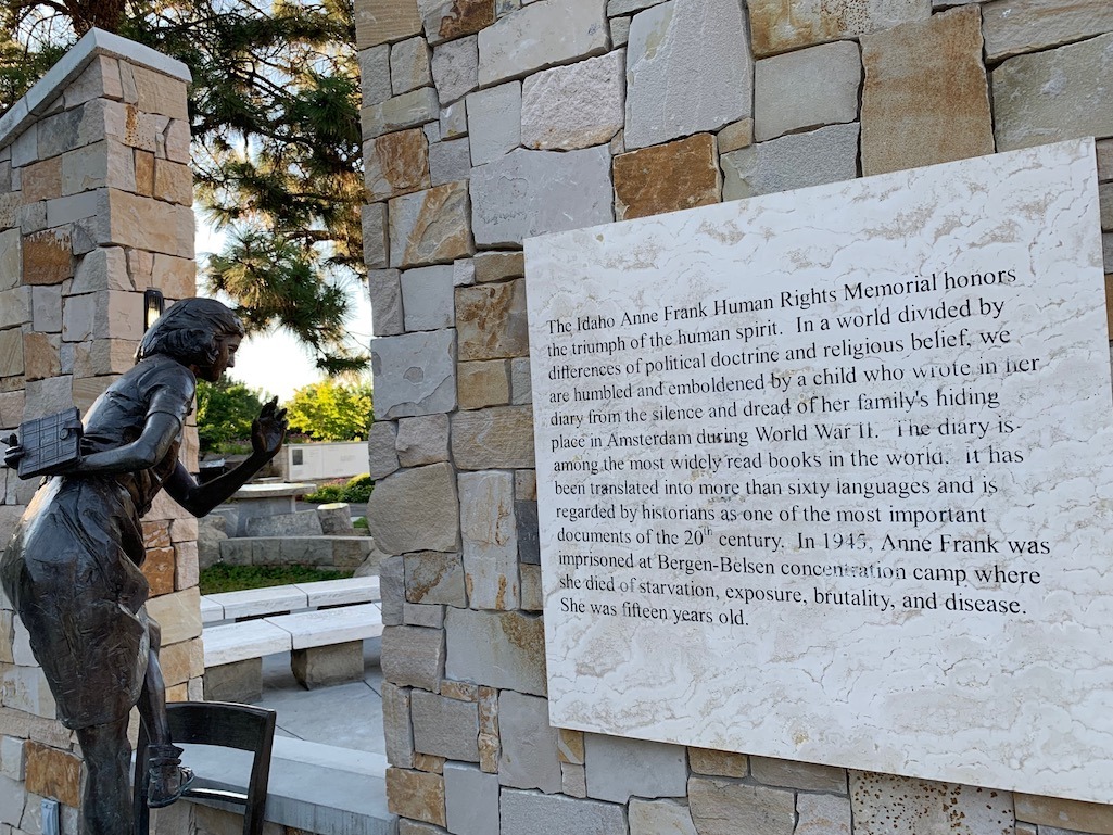 Anne Frank Human Rights Memorial Boise Idaho