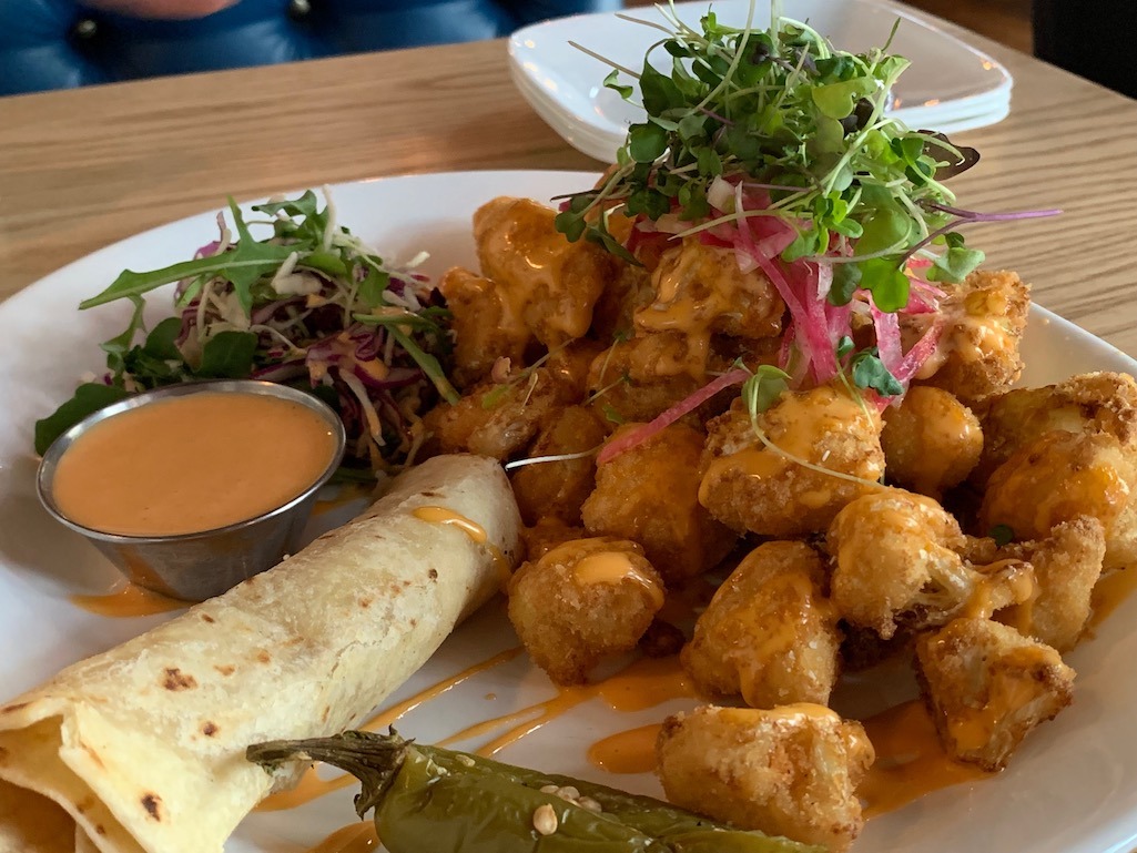 Cauliflower bites at the Funky Taco Boise Idaho