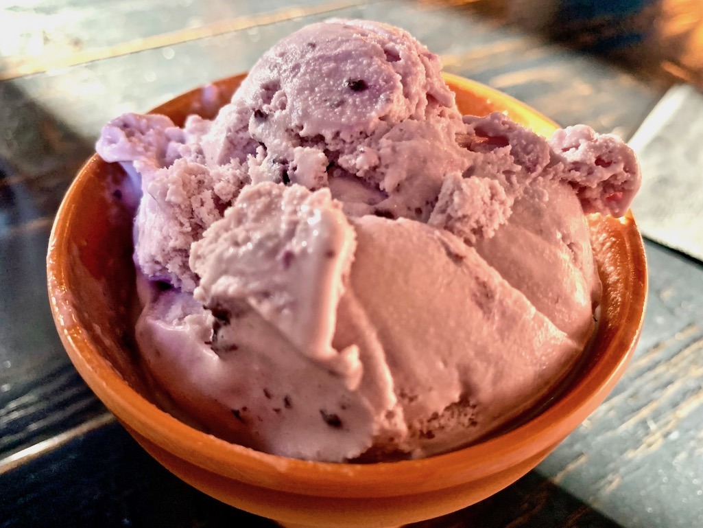 Huckleberry Ice Cream at Kiwi Boise Idaho