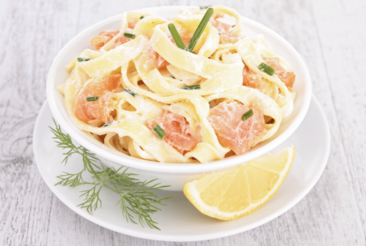 Salmon Lemon Cream Pasta