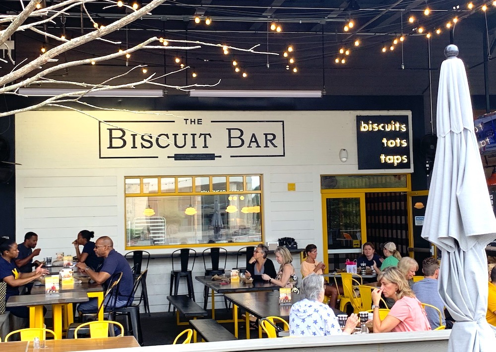 The Biscuit Bar outside dining Plano Texas