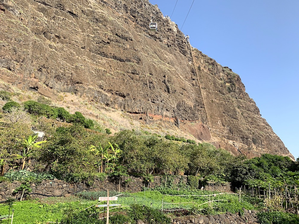 Cable car ride to Faja dos Padres