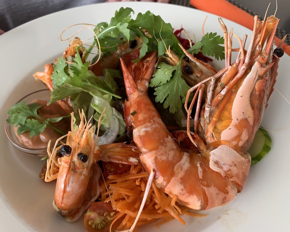 Prawns in Madeira