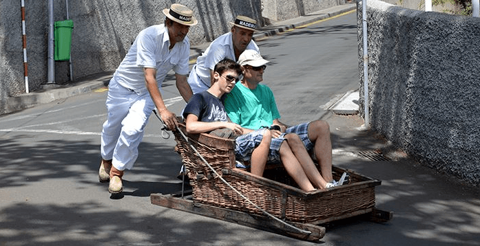 Sledge ride in Madeira