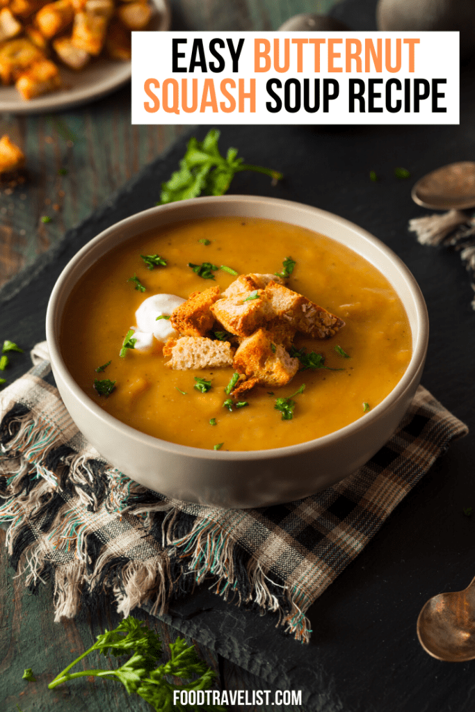 Easy Butternut Squash Soup - Filling And Delicious