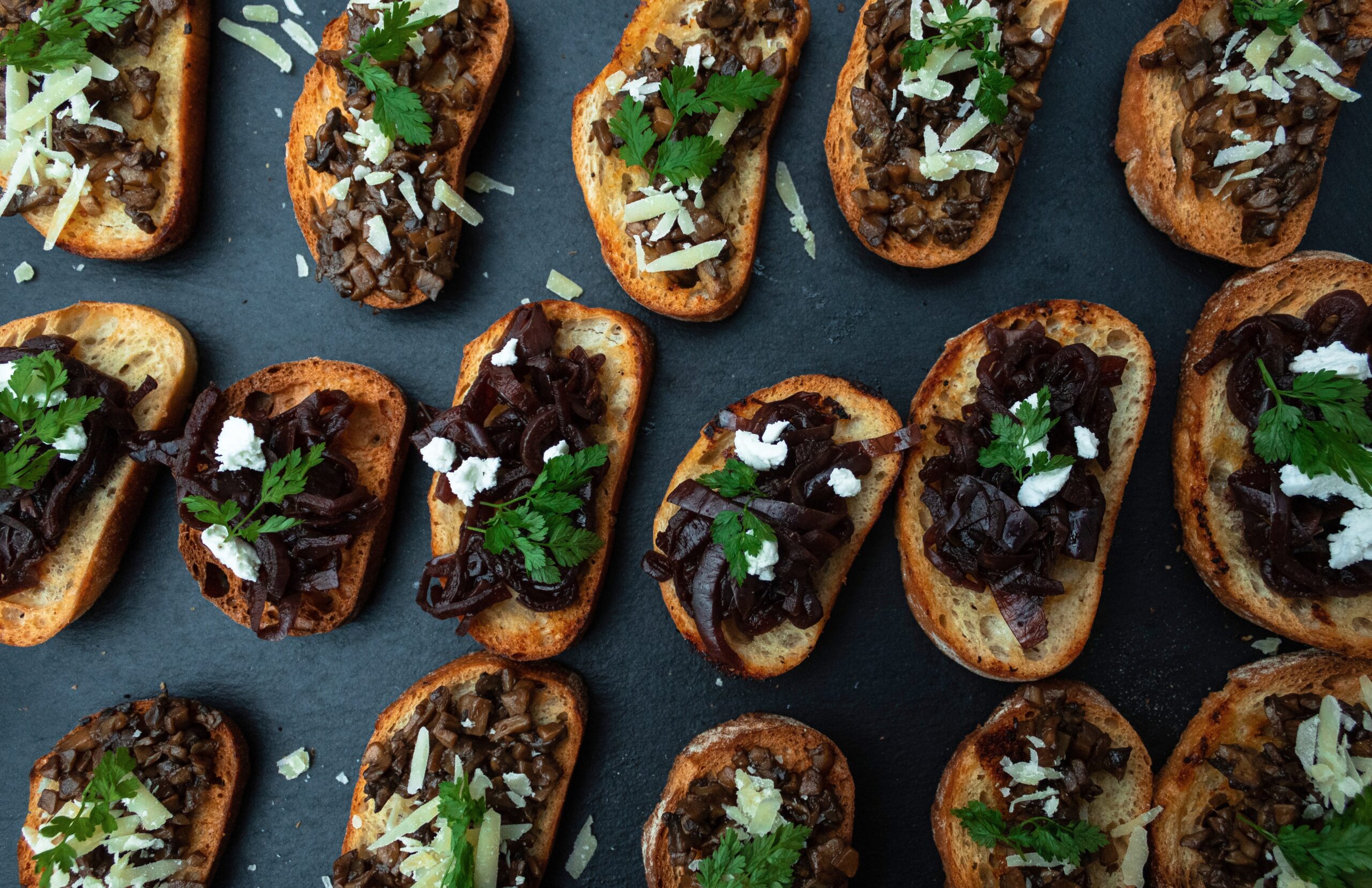 Garlic Mushroom Toasts