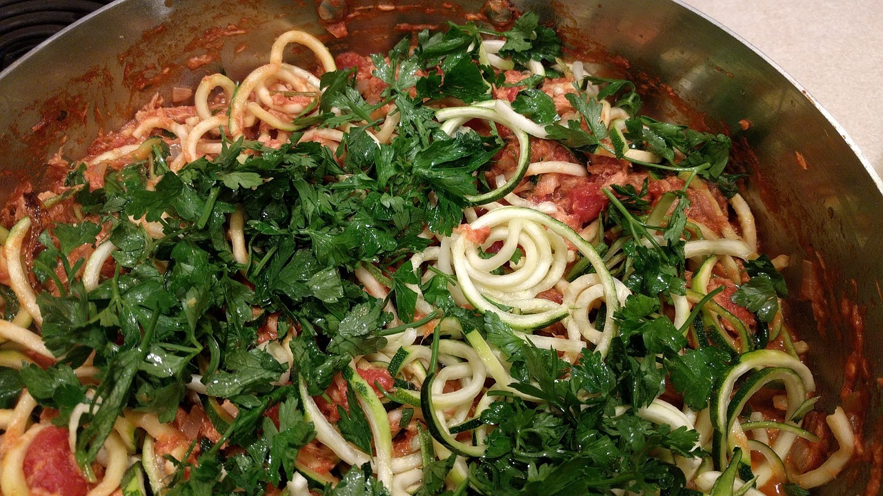 Zucchini Spaghetti Italian Style