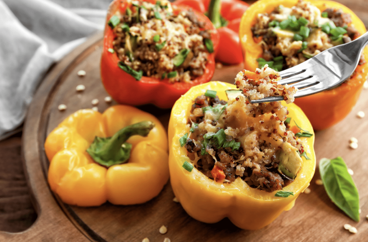 Add Quinoa For Healthy Stuffed Peppers