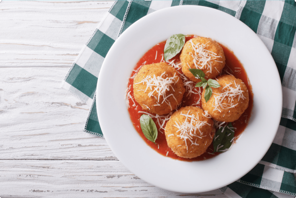 Baked Italian Rice Balls