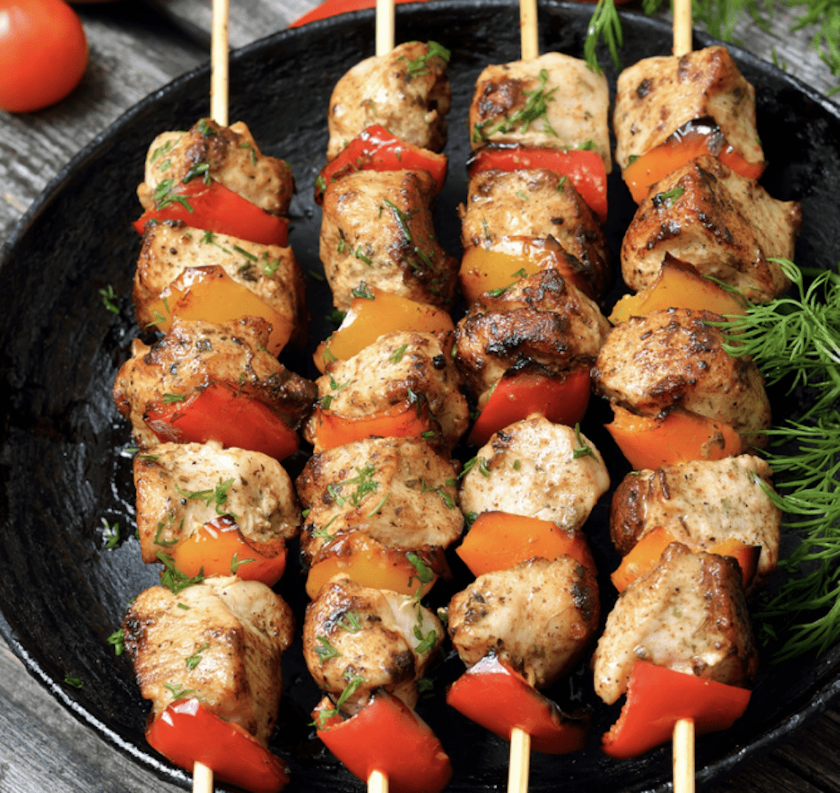 Chicken Kebab With Peppers
