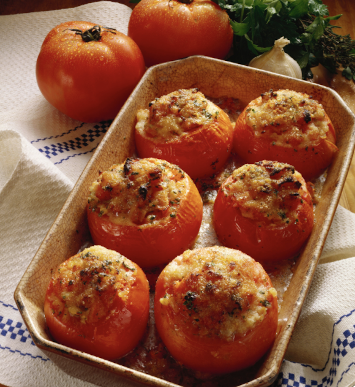 Greek Stuffed Tomatoes