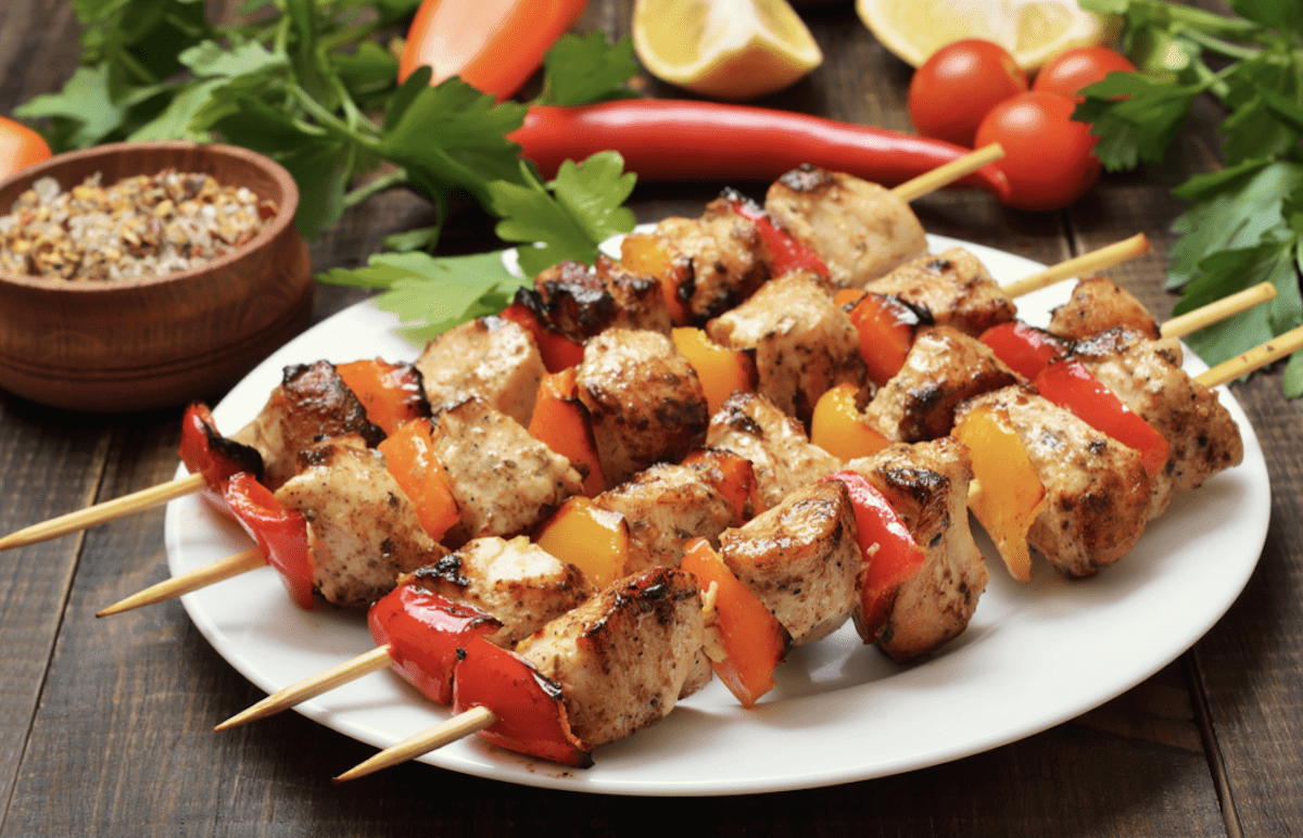 Marinade Adds Flavor To Chicken Kebabs