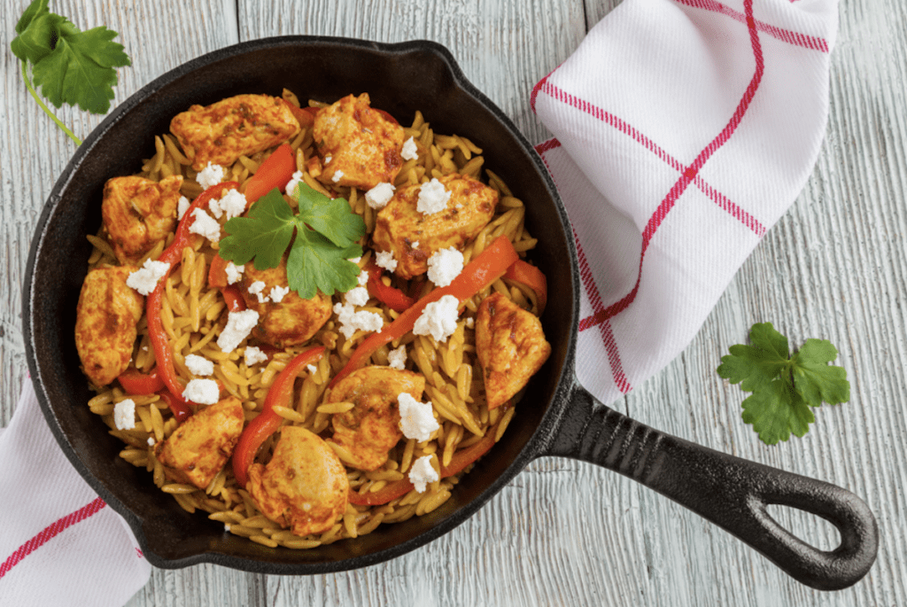 Orzo Pasta Skillet Dinner