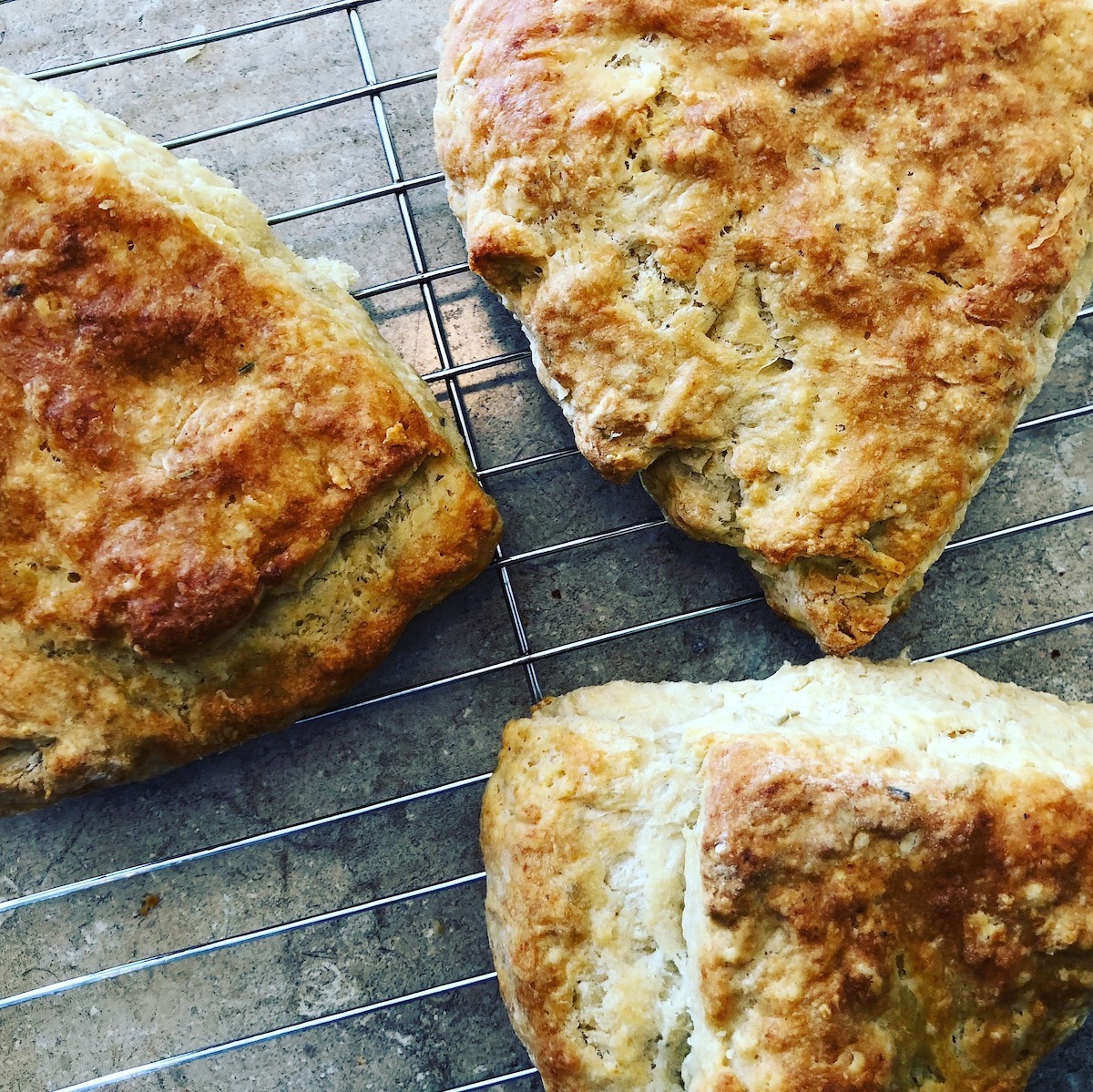 Rustic Cheese Scones With Herbs