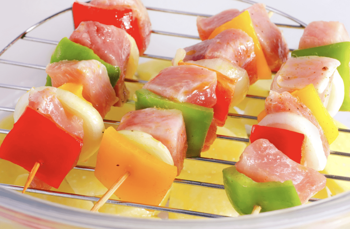 Vegetable And Chicken Kebabs