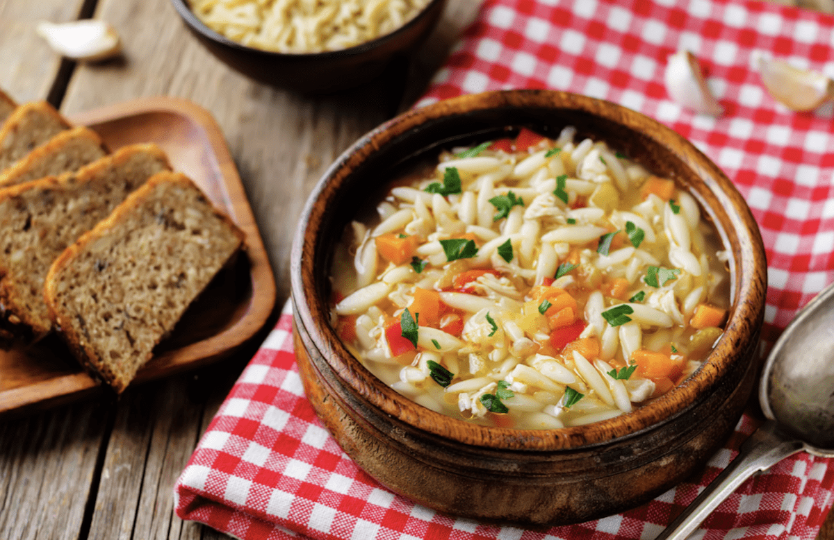 Veggie Orzo Pasta Soup Is A Real Tummy Warmer