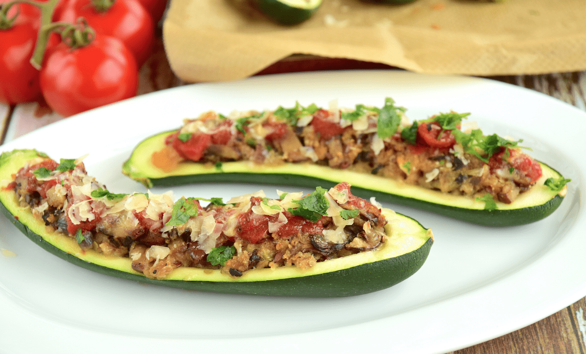 Stuffed zucchini