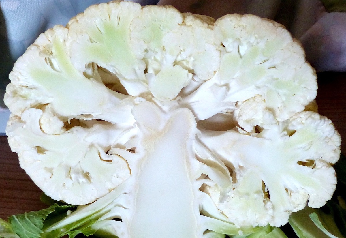 Slice Cauliflower In Half First