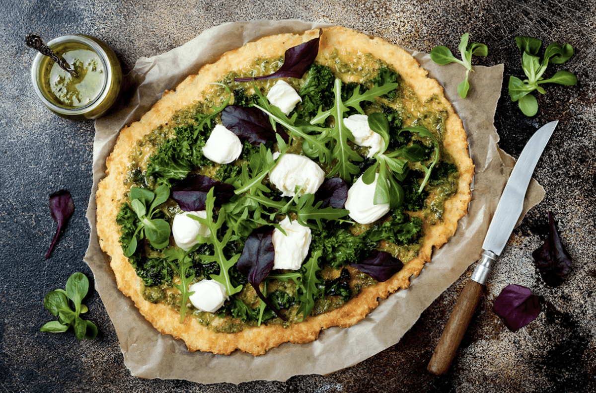Top With Fresh Mozzarella And Herbs