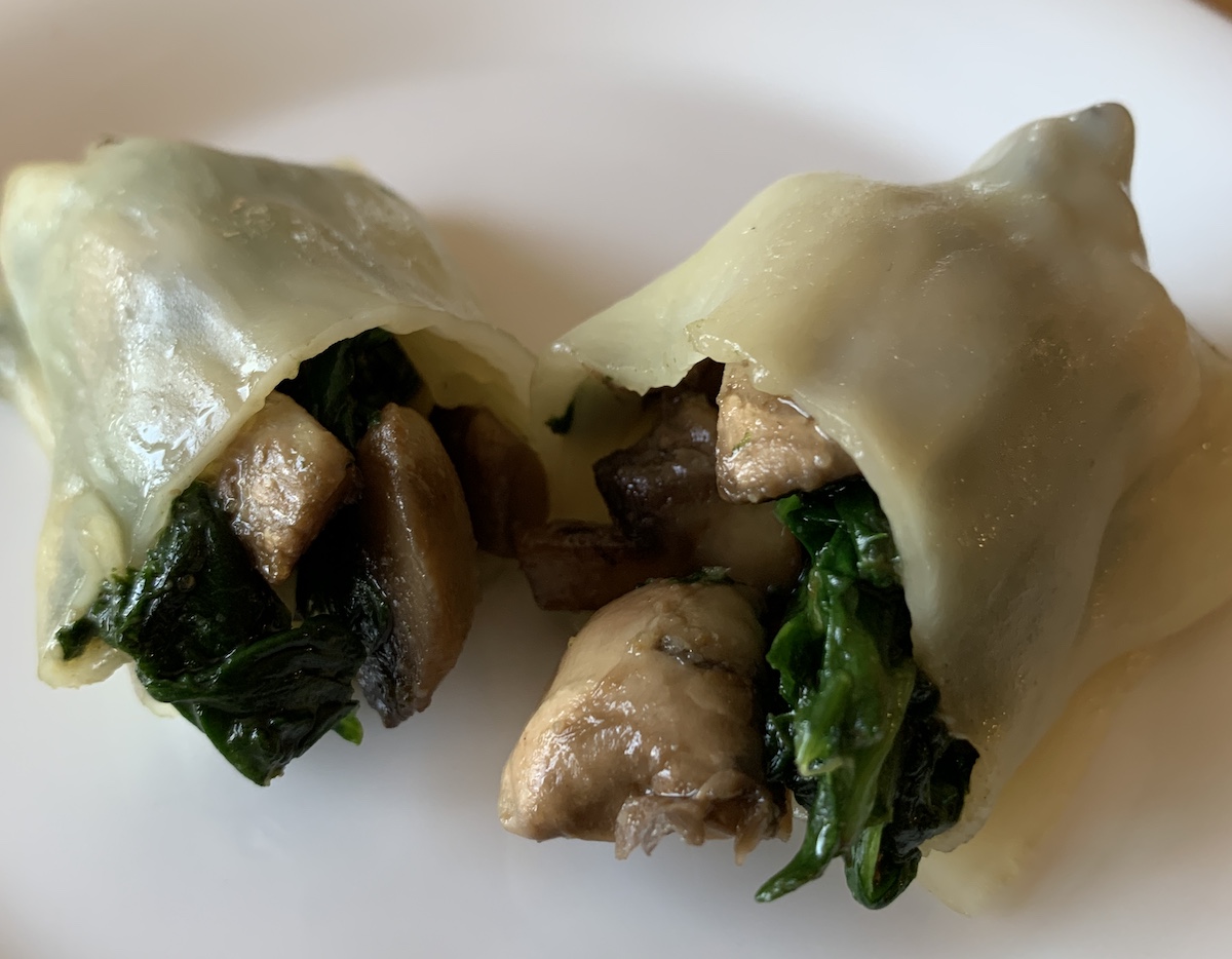 Vegetarian Spinach And Mushrooms