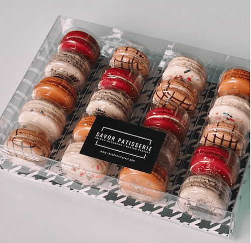 Savor Patisserie macaron package