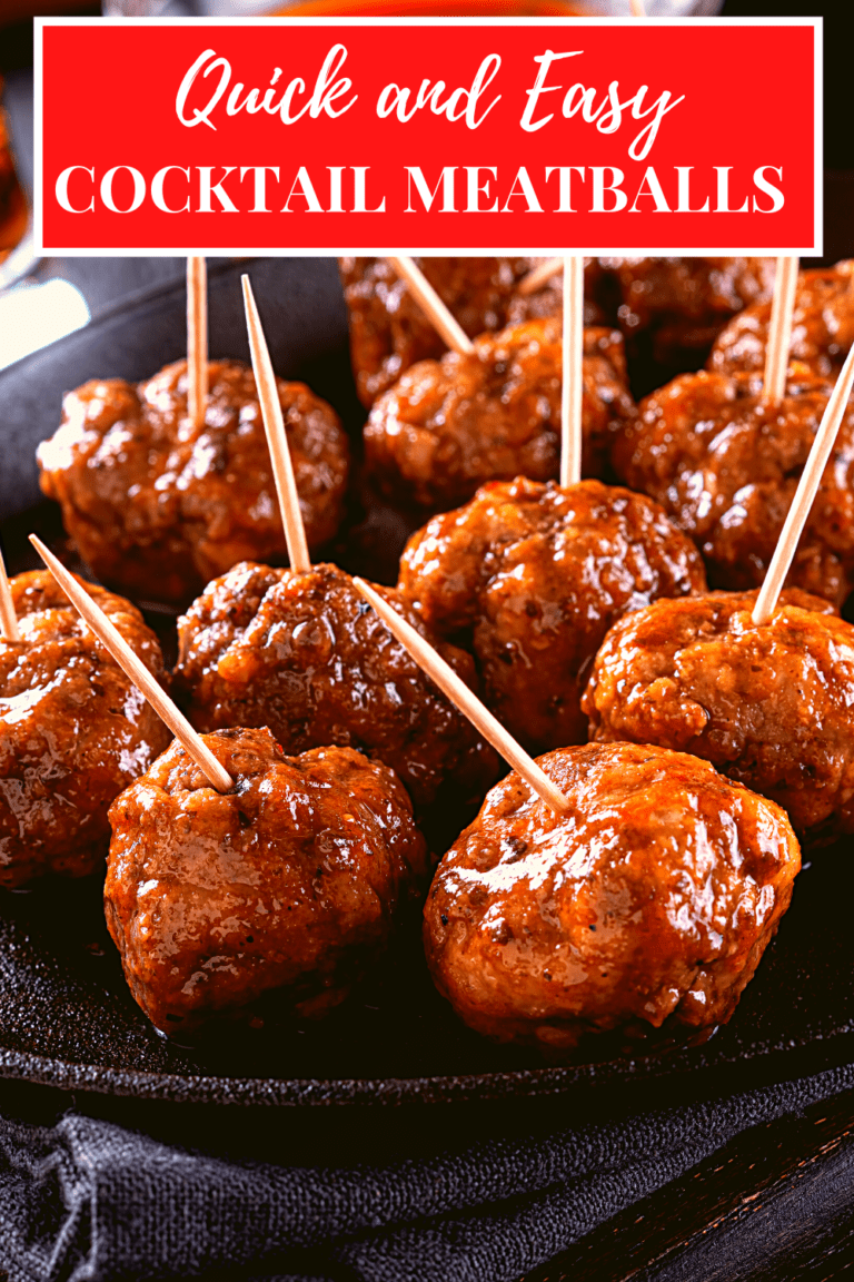 quick and easy cocktail meatballs for your next party