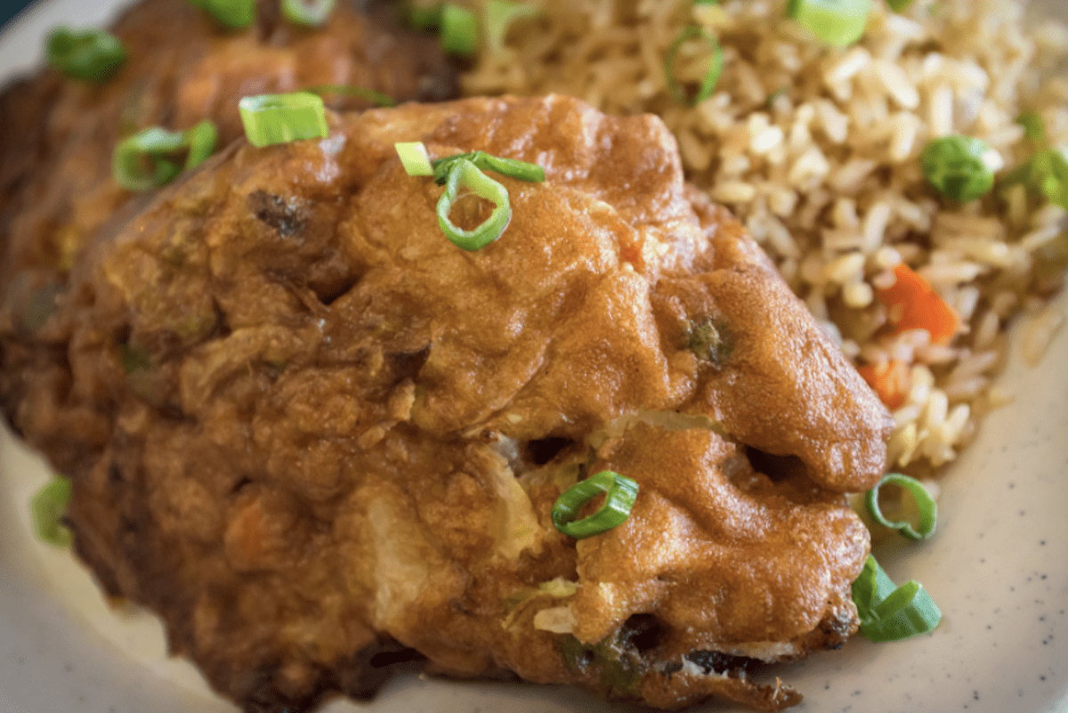 Egg Foo Young And Fried Rice