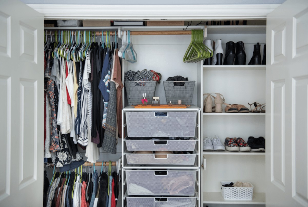 Organized Clothes Closet