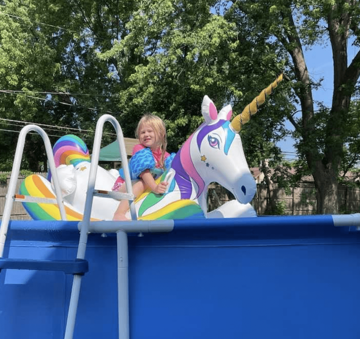 Inflatable Unicorn Summer Fun